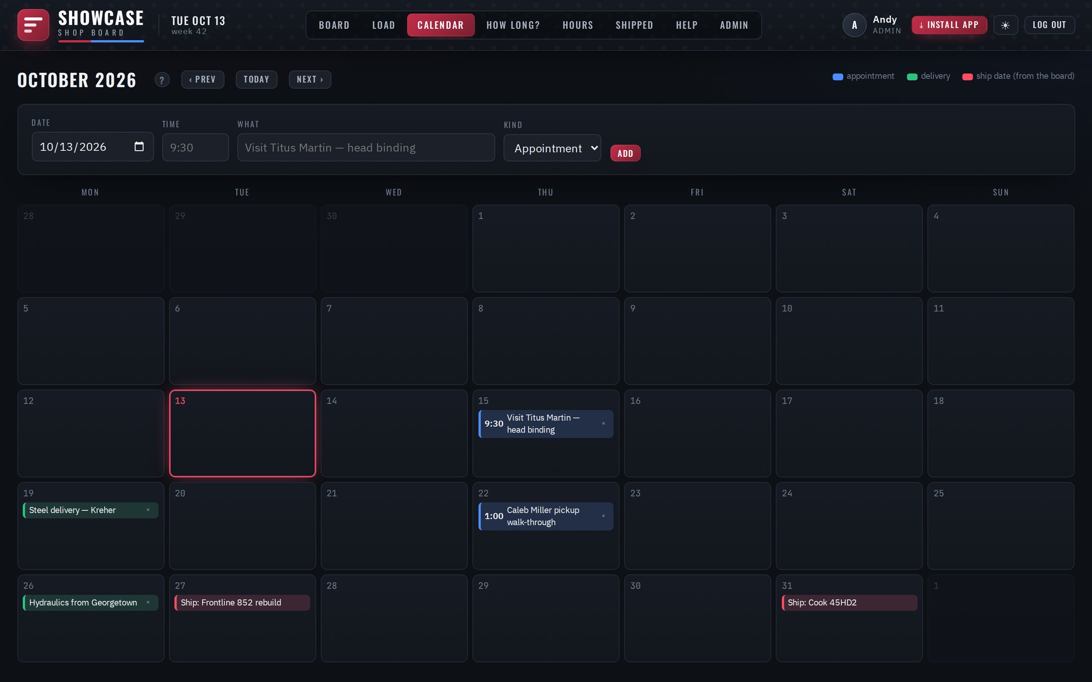 Calendar